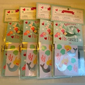BNWT POTTERY BARN KIDS Valentines Mermaid 4 Pack